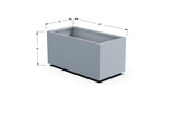 Aluminum Rectangular Outdoor or Indoor Planters - Plantercraft