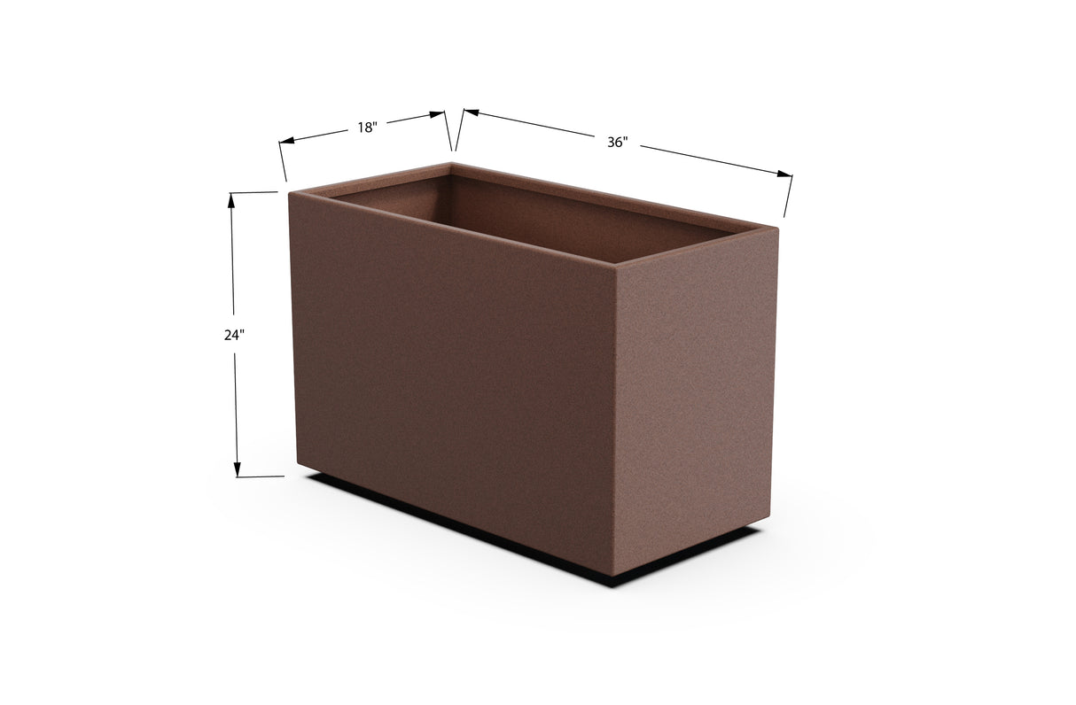 30% OFF Aluminum Rectangular Planter – 84" x 18" x 24"
