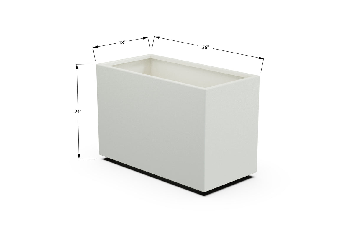 30% OFF Aluminum Rectangular Planter – 84" x 18" x 24"