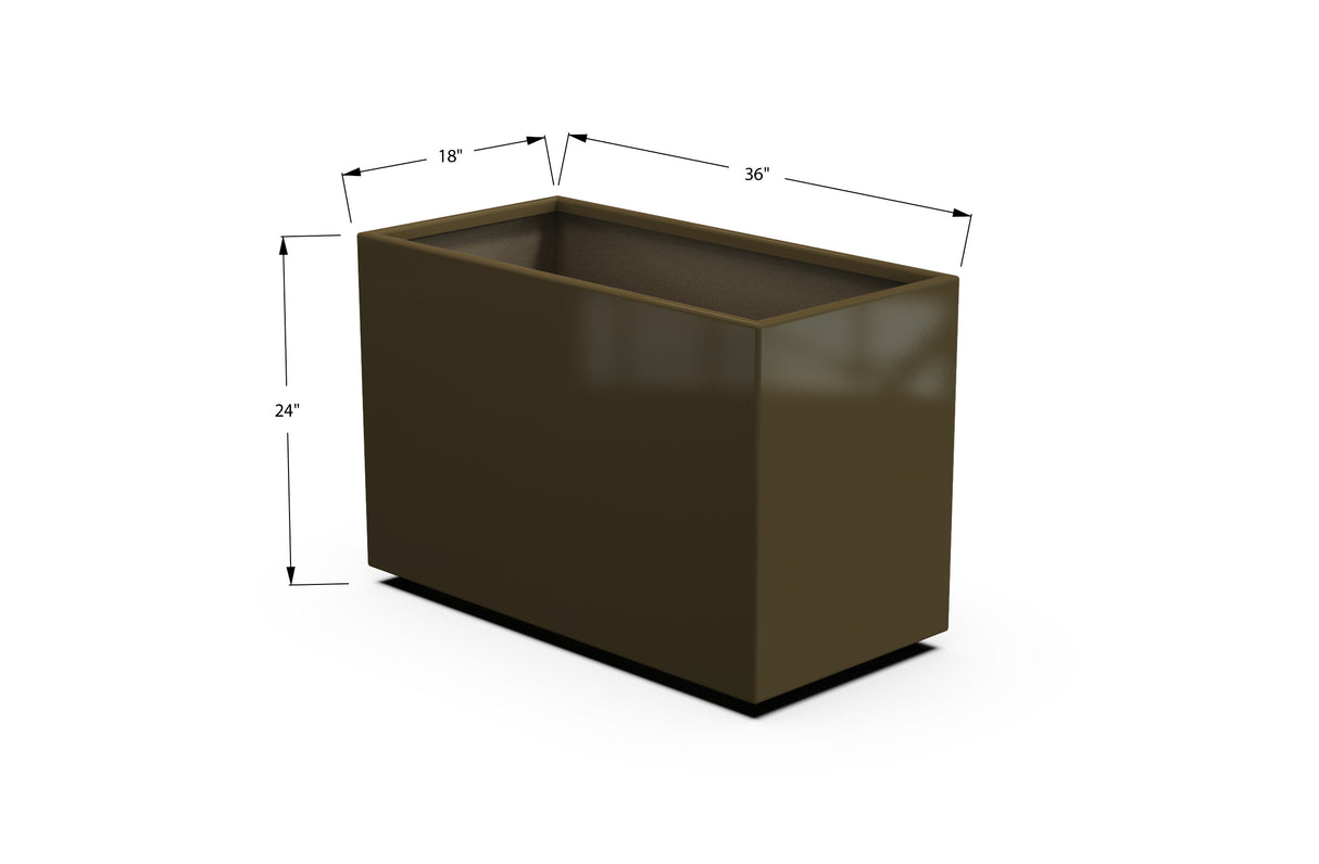 30% OFF Aluminum Rectangular Planter – 84" x 18" x 24"