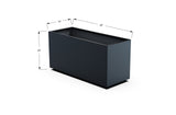 Aluminum Rectangular Planter – 12" to 20" H