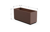 Aluminum Rectangular Planter – 12" to 20" H