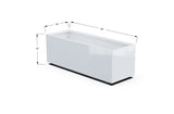 Aluminum Rectangular Outdoor or Indoor Planters - Plantercraft