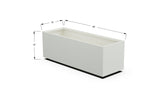 Aluminum Rectangular Planter – 12" to 20" H
