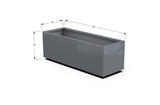 Aluminum Rectangular Planter – 12" to 20" H