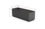 Aluminum Rectangular Planter – 12" to 20" H