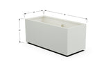 Aluminum Rectangular Planter – 12" to 20" H