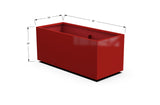 Aluminum Rectangular Planter – 12" to 20" H
