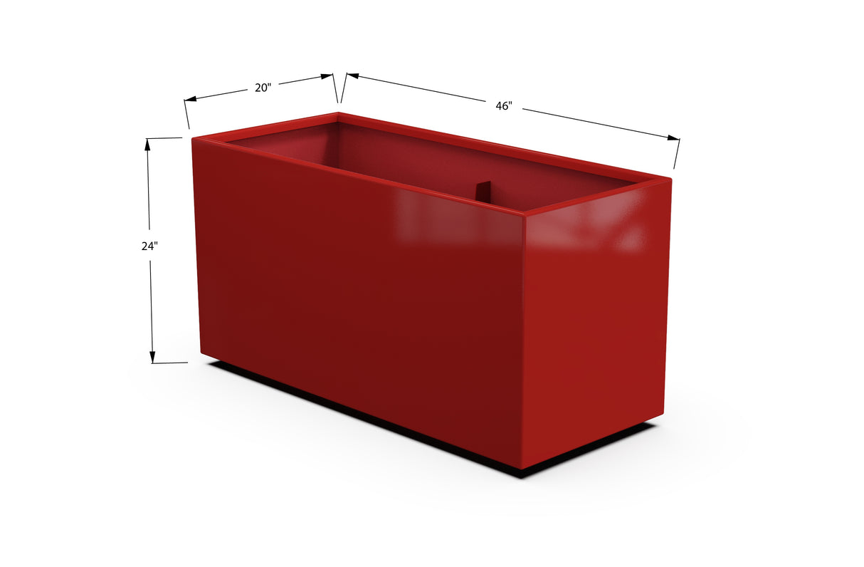 30% OFF Aluminum Rectangular Planter – 84" x 18" x 24"