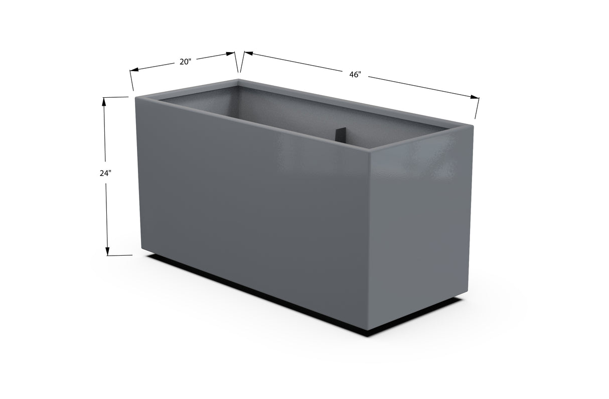 30% OFF Aluminum Rectangular Planter – 84" x 18" x 24"