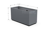 30% OFF Aluminum Rectangular Planter – 84" x 18" x 24"