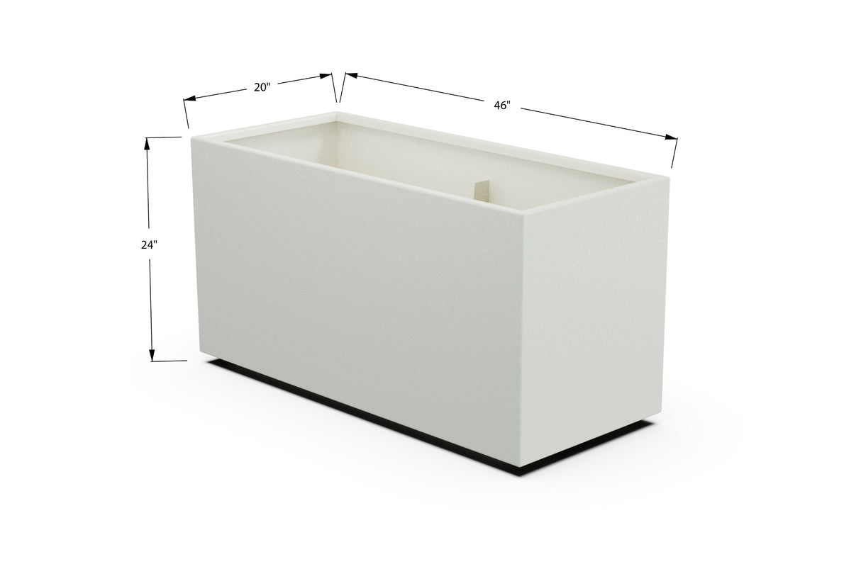 30% OFF Aluminum Rectangular Planter – 84" x 18" x 24"