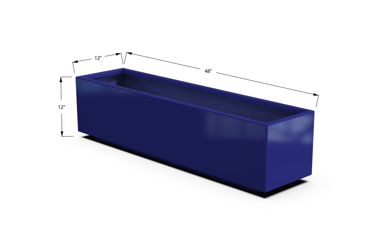 Aluminum Rectangular Outdoor or Indoor Planters - Plantercraft
