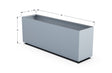 Aluminum Rectangular Outdoor or Indoor Planters - Plantercraft