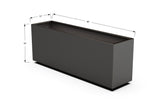 Aluminum Rectangular Outdoor or Indoor Planters - Plantercraft