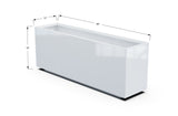 Aluminum Rectangular Planter – 12" to 20" H