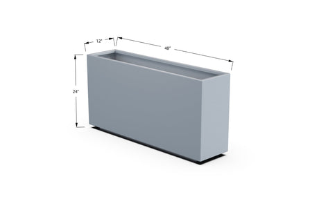High Aluminum Rectangular Planter - Plantercraft