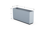 30% OFF Aluminum Rectangular Planter – 84" x 18" x 24"