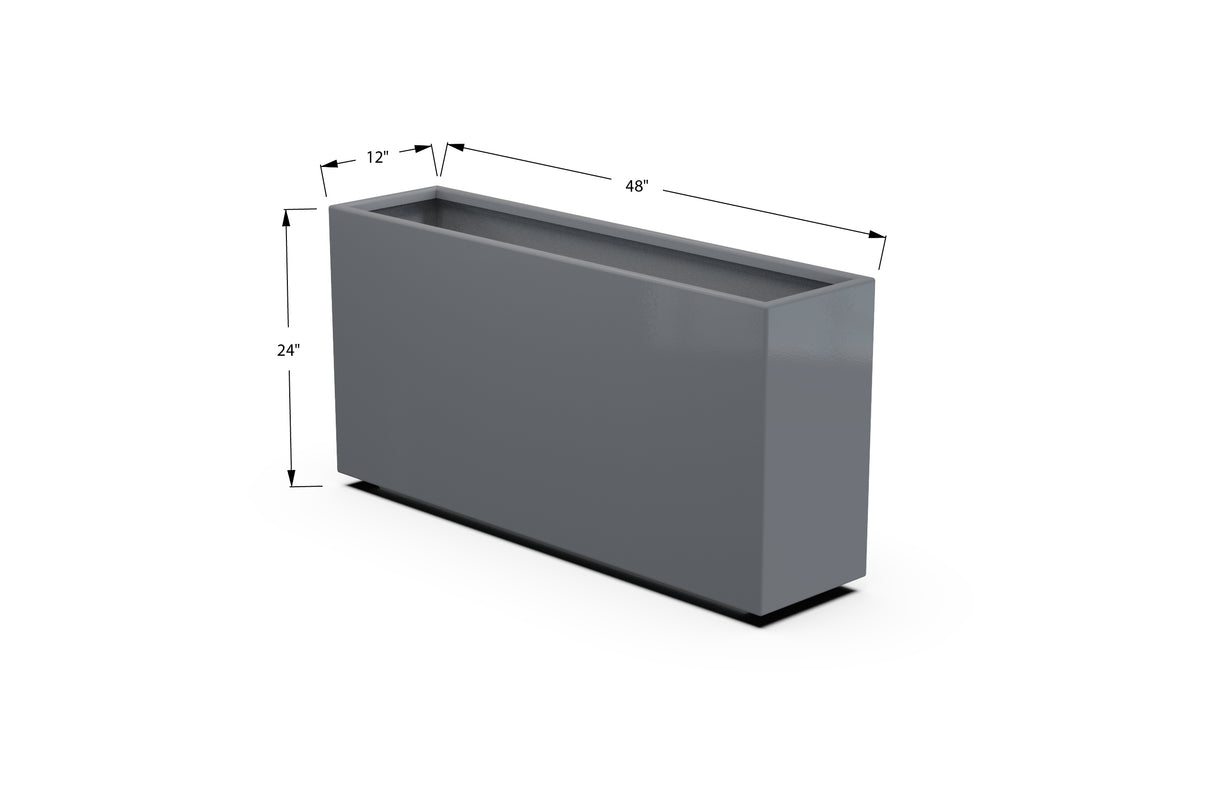30% OFF Aluminum Rectangular Planter – 84" x 18" x 24"