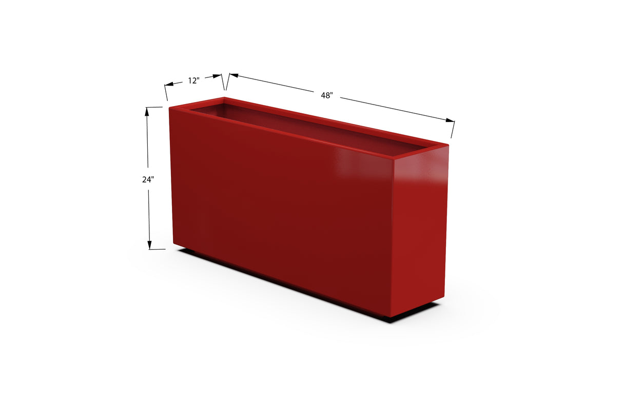 30% OFF Aluminum Rectangular Planter – 84" x 18" x 24"