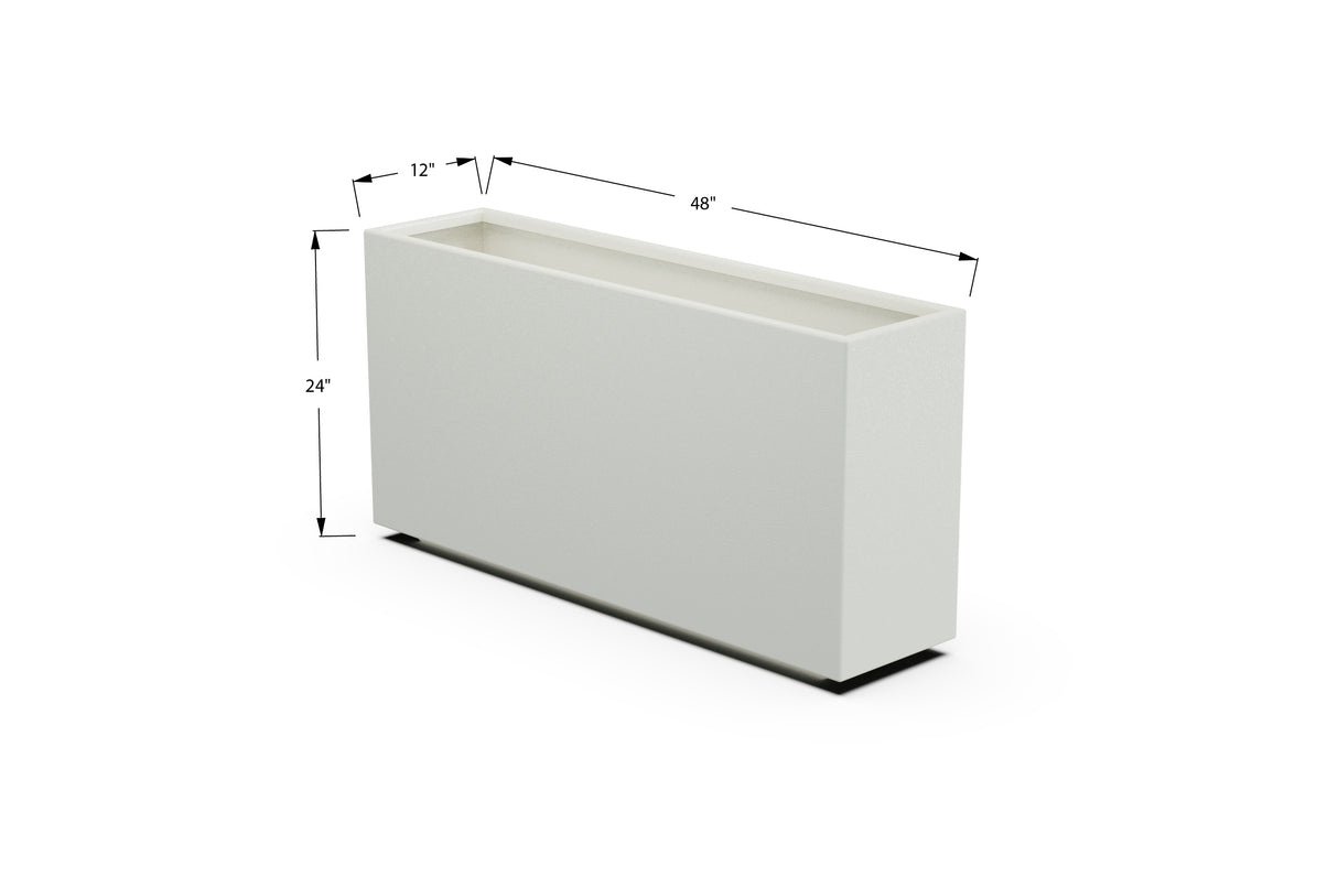 30% OFF Aluminum Rectangular Planter – 84" x 18" x 24"