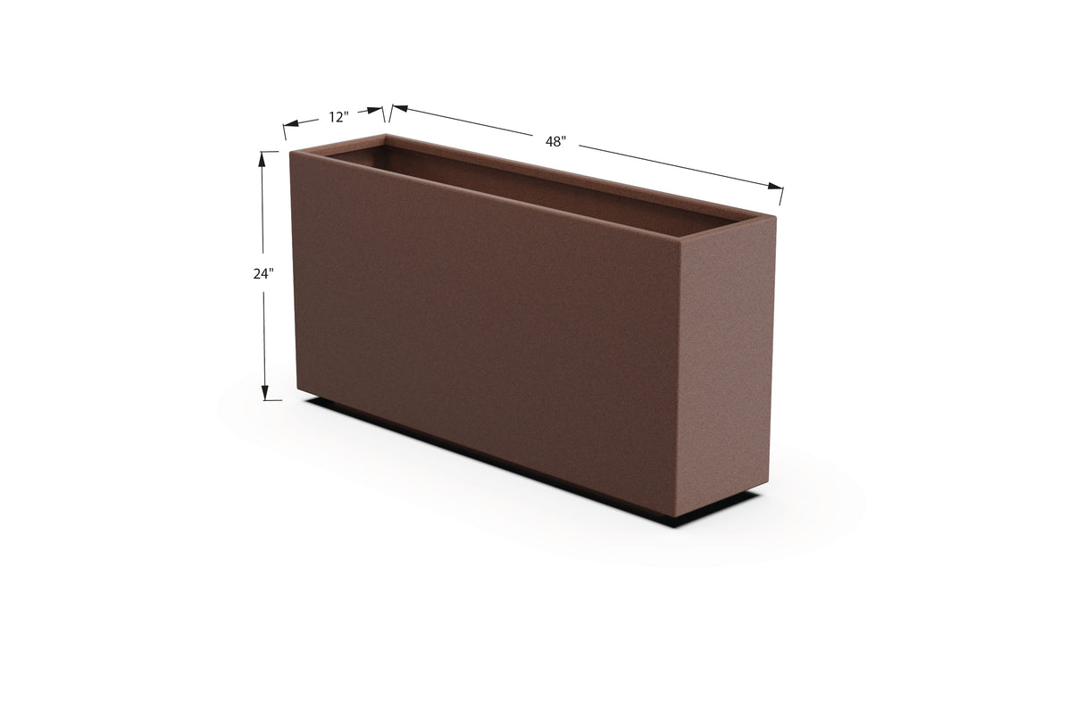 30% OFF Aluminum Rectangular Planter – 84" x 18" x 24"