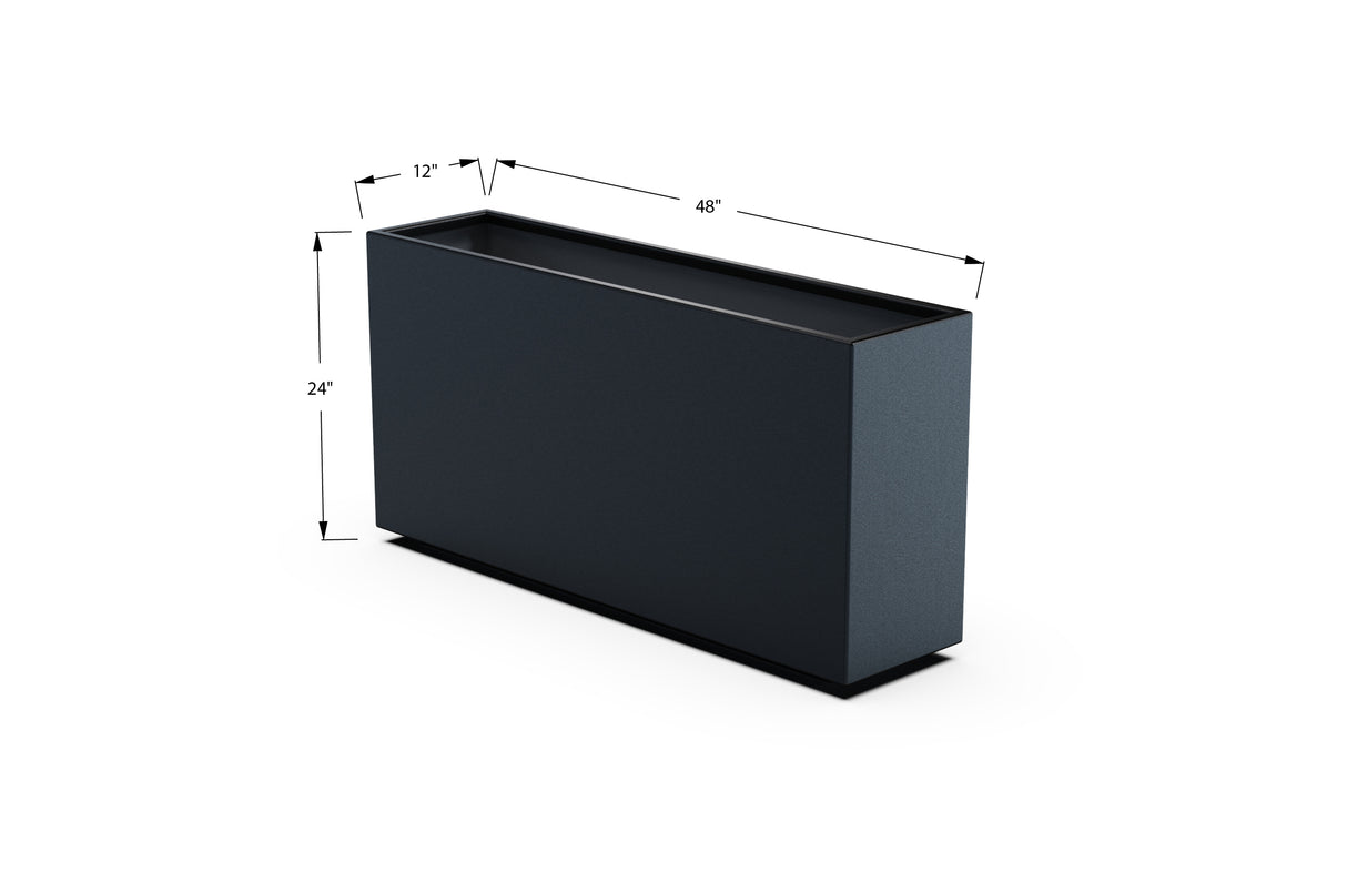 30% OFF Aluminum Rectangular Planter – 84" x 18" x 24"