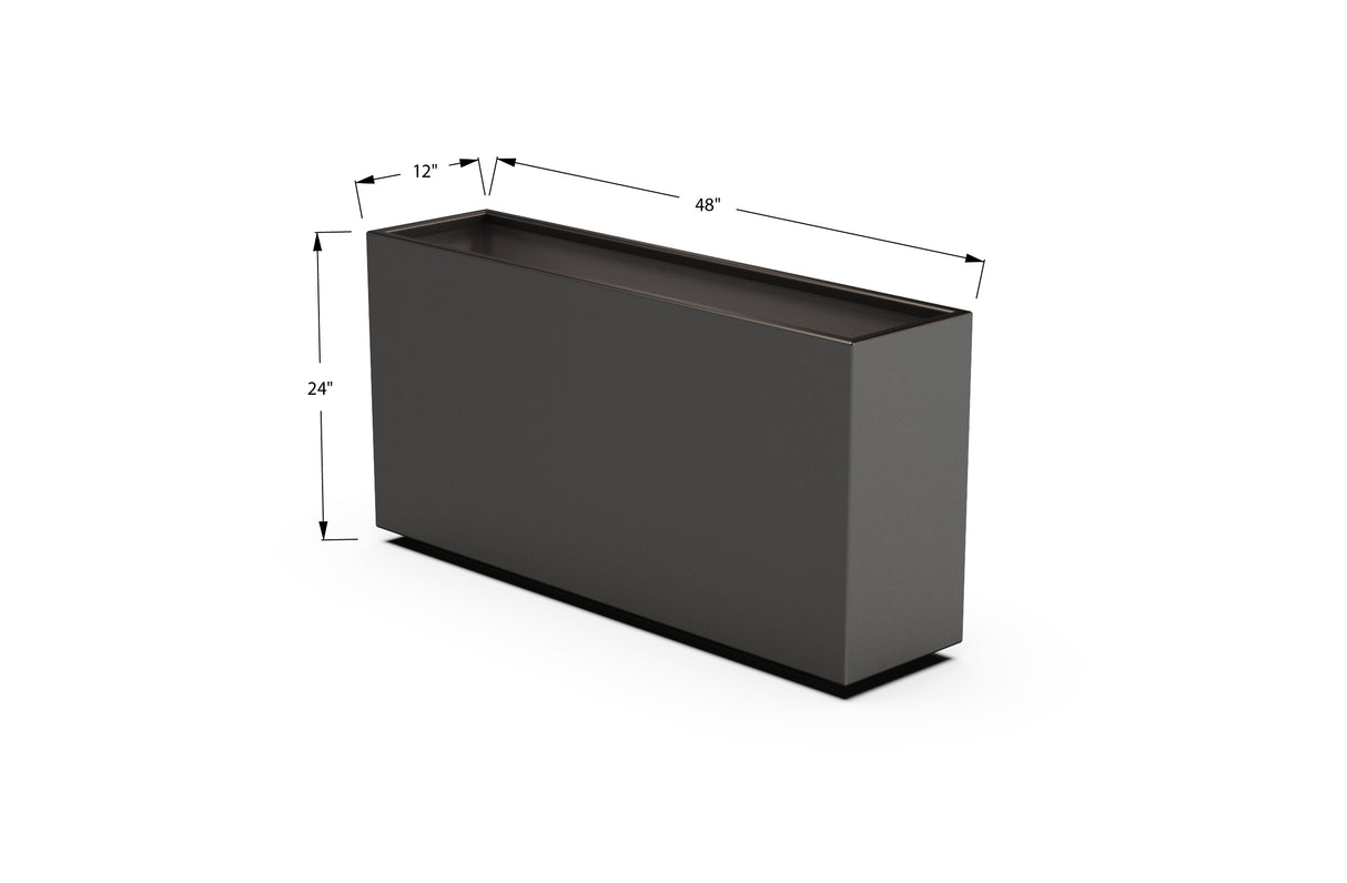 30% OFF Aluminum Rectangular Planter – 84" x 18" x 24"