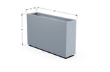 Aluminum Rectangular Planter – 30" Height - Plantercraft
