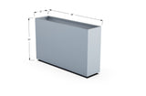 Aluminum Rectangular Planter – 30" Height - Plantercraft