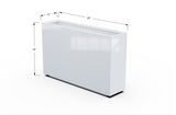 Aluminum Rectangular Planter – 30" Height - Plantercraft