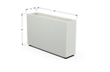 Aluminum Rectangular Planter – 30" Height - Plantercraft