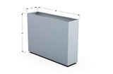 Aluminum Rectangular Planter – 36" H
