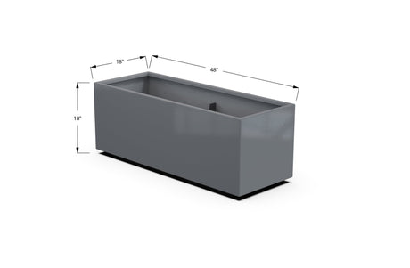 Aluminum Rectangular Outdoor or Indoor Planters - Plantercraft