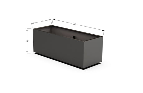 Aluminum Rectangular Outdoor or Indoor Planters - Plantercraft
