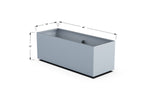 Aluminum Rectangular Planter – 12" to 20" H
