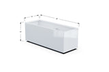 Aluminum Rectangular Planter – 12" to 20" H