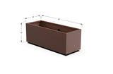 Aluminum Rectangular Planter – 12" to 20" H