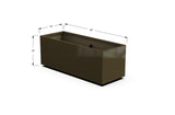 Aluminum Rectangular Planter – 12" to 20" H
