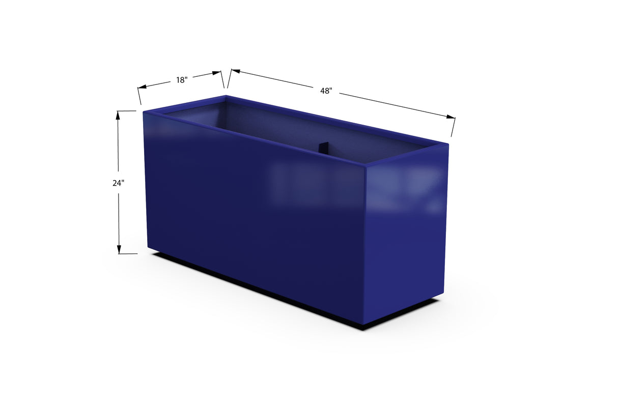 30% OFF Aluminum Rectangular Planter – 84" x 18" x 24"