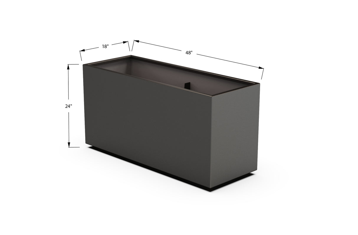30% OFF Aluminum Rectangular Planter – 84" x 18" x 24"