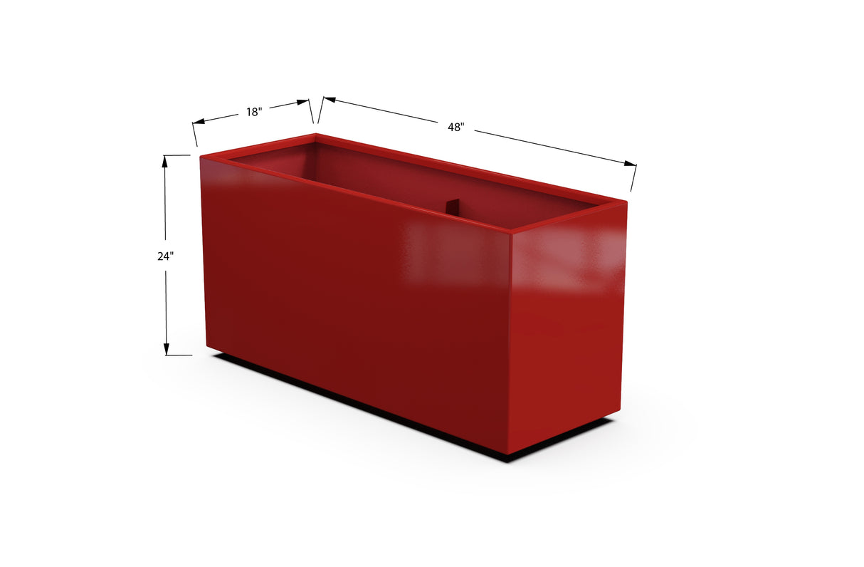 30% OFF Aluminum Rectangular Planter – 84" x 18" x 24"