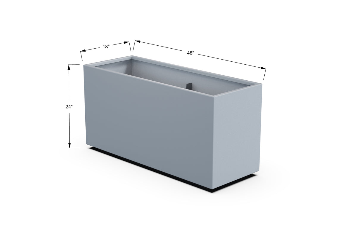 30% OFF Aluminum Rectangular Planter – 84" x 18" x 24"