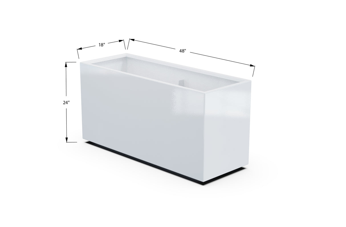 30% OFF Aluminum Rectangular Planter – 84" x 18" x 24"