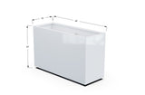 Aluminum Rectangular Planter – 30" Height - Plantercraft