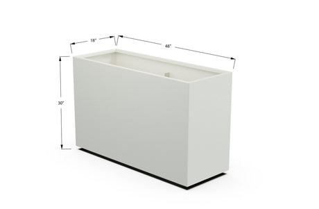 Aluminum Rectangular Planter – 30" Height - Plantercraft