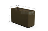 Aluminum Rectangular Planter – 30" Height - Plantercraft