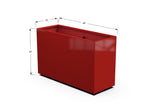 Aluminum Rectangular Planter – 30" Height - Plantercraft