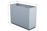 Aluminum Rectangular Planter – 36" Height - Plantercraft