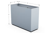 Aluminum Rectangular Planter – 36" H
